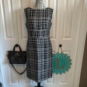 Merona Black and White Plaid Dress